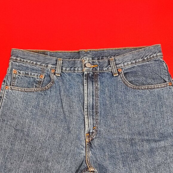 Levi's 505 jean short regular fit blue men's size 36 - Picture 2 of 8